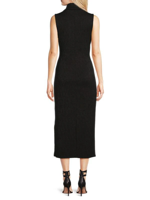 TASH + SOPHIE Turtleneck Sheath Midi Dress 2