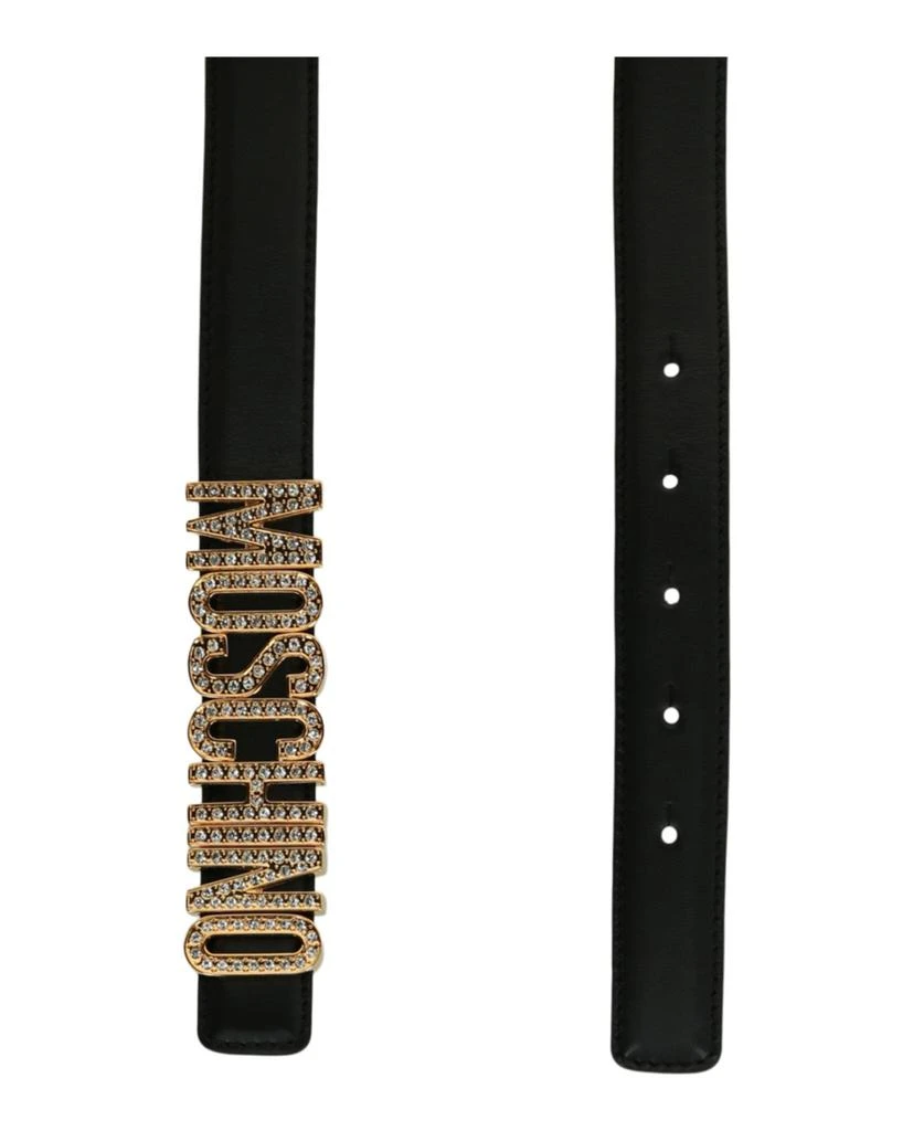 Shop Logo Lettering Leather Belt on Sale at BeyondStyle  display picture 3