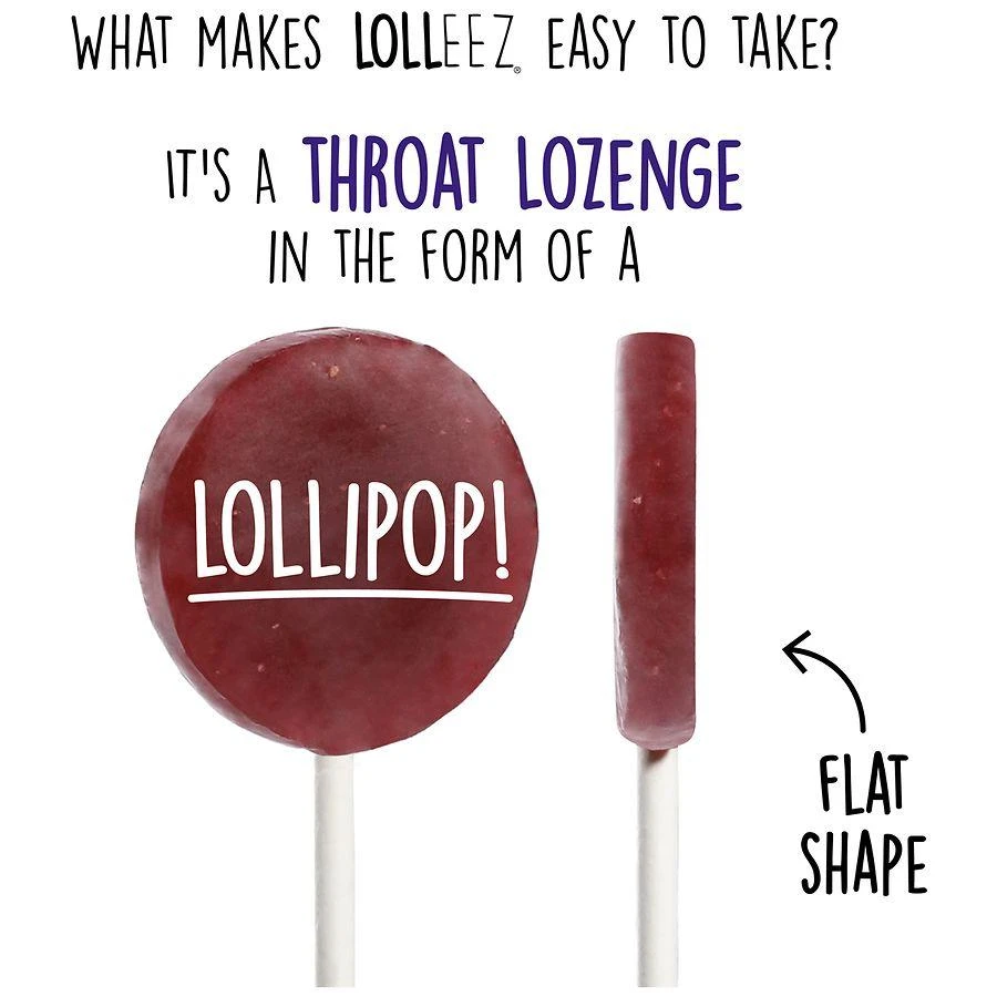 LOLLEEZ Organic Throat Soothing Pops For Kids 5
