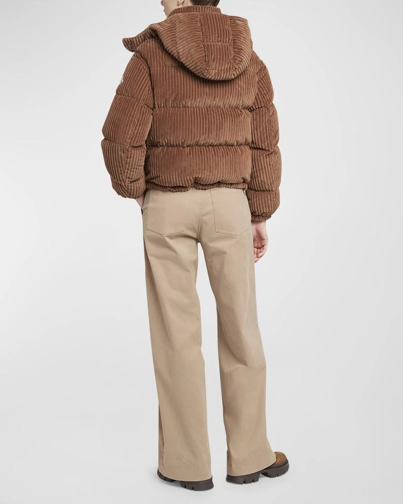 Moncler Daos Velvet Corduroy Puffer Jacket 4