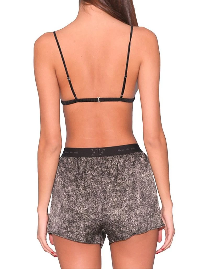 Fleur du Mal Silk-Blend Wireless Triangle Bra 4