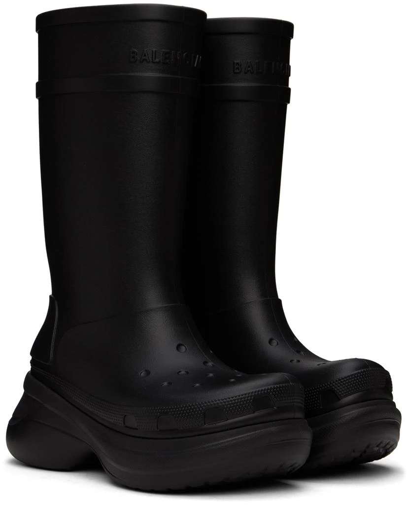 Balenciaga Black Crocs Edition Boots 4