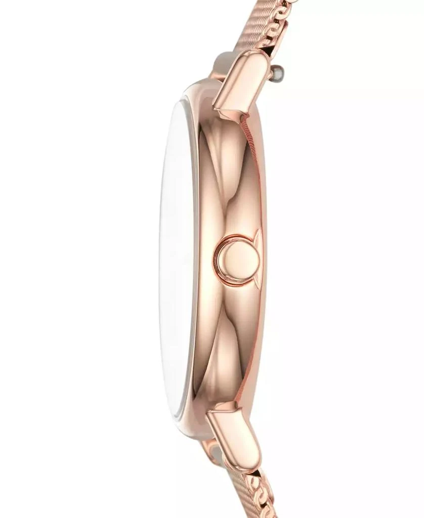 Skagen Women's Signatur Slim Rose Gold-Tone Stainless Steel Mesh Bracelet Watch 30mm 2