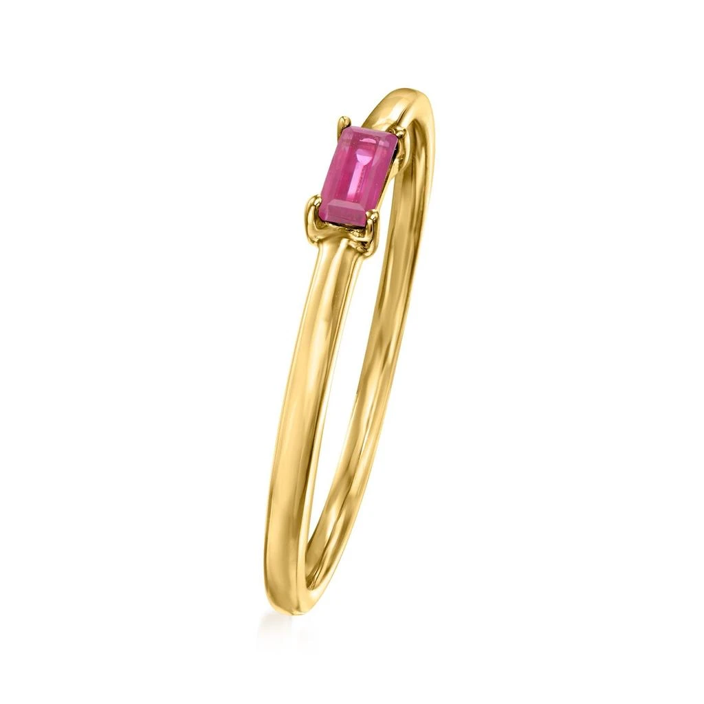 RS Pure by Ross-Simons Ruby Ring in 14kt Yellow Gold 3
