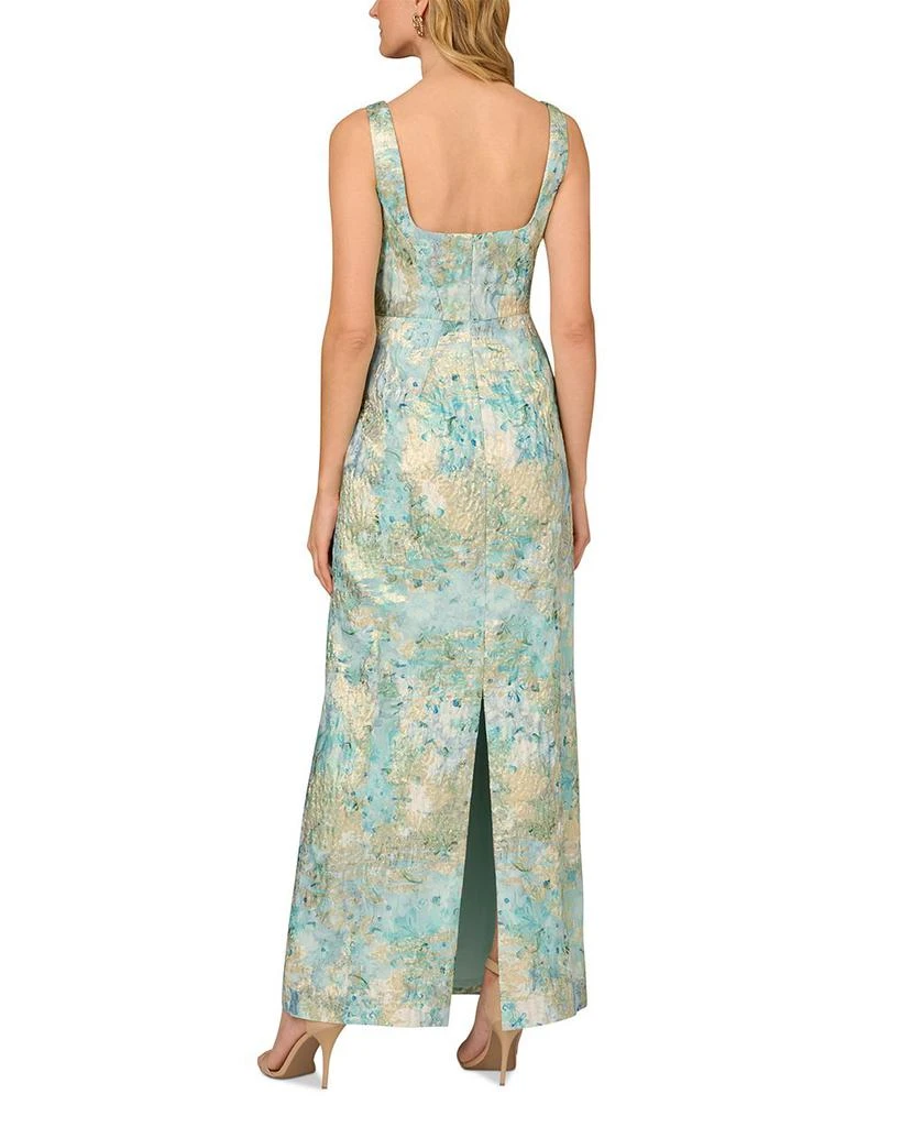 Aidan Mattox Printed Jacquard Gown 7