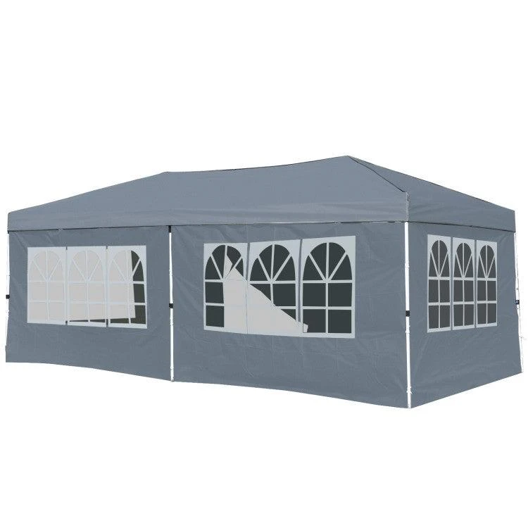 Hivvago 10 X 20 Feet Pop up Canopy Tent Instant Setup with 6 Sidewalls 1