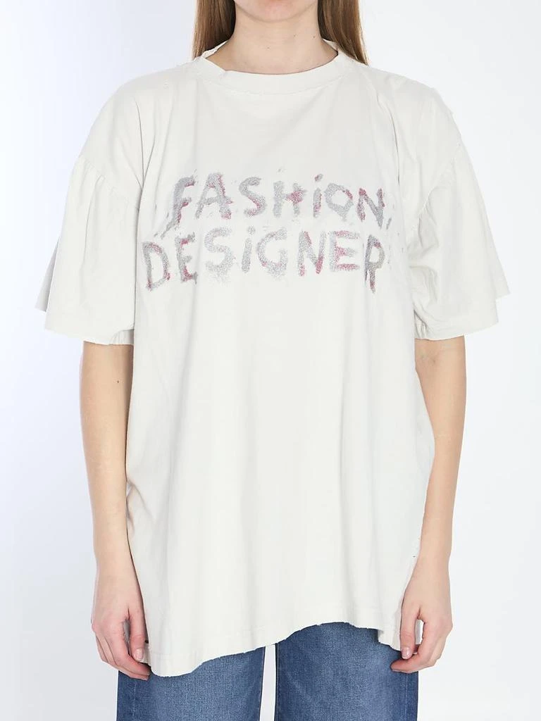 Balenciaga Distressed Cotton Shirt 1