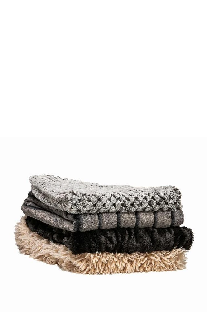 LUXE Faux Fur Throw - 50" x 60" - Chinchilla 2