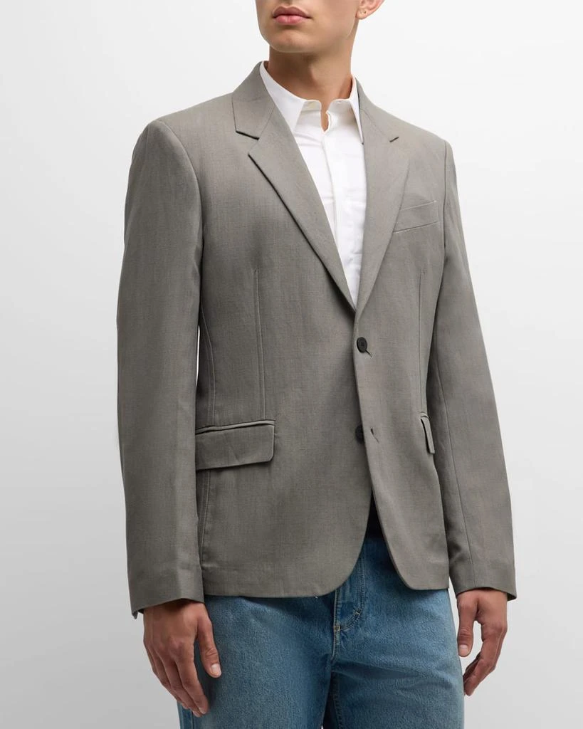 Salvatore Ferragamo Men's Linen-Blend Canvas Sport Coat 4