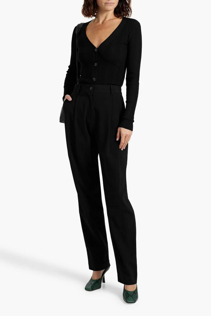 CO Wool-blend twill straight-leg pants 2