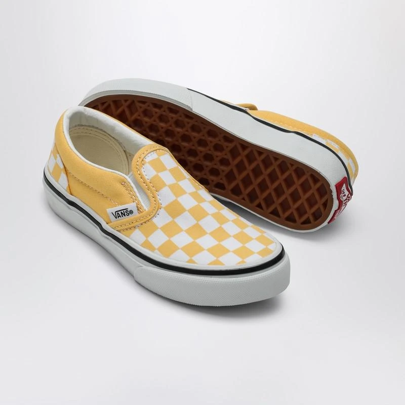 Vans White/yellow slip-on sneaker with Check pattern 5
