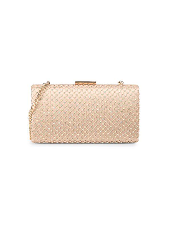 La Regale Faux Crystal Embellished Clutch