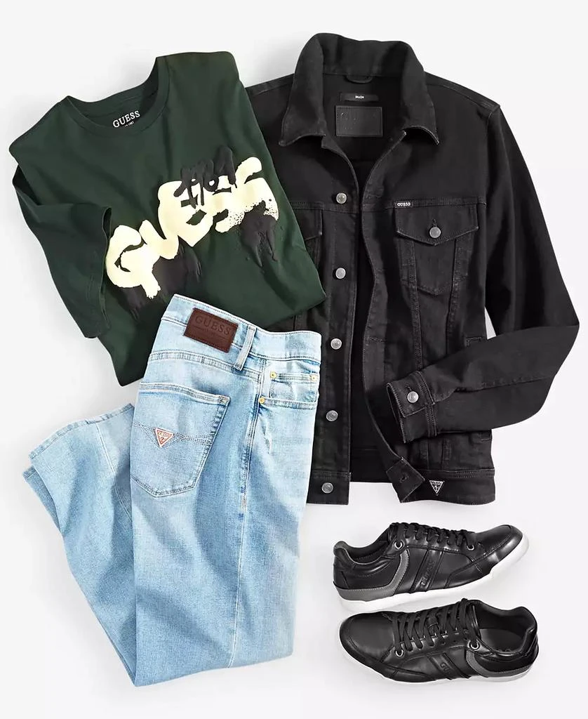 GUESS Men's Eco Dillon Regular-Fit Denim Jean Jacket 8