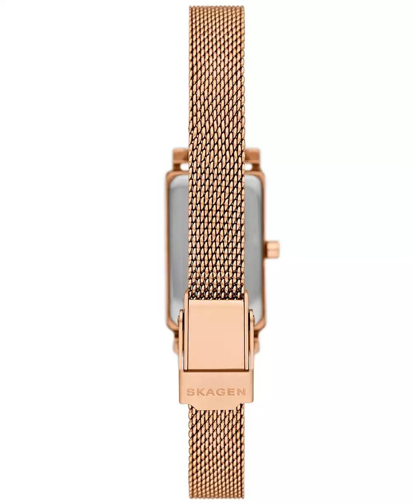 Skagen Women's Hagen Micro Two Hand Rose Gold-Tone Stainless Steel 30mm