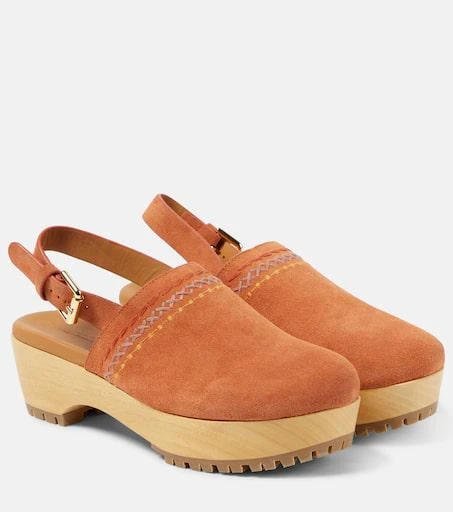See by Chloé Pheebe suede clogs 1