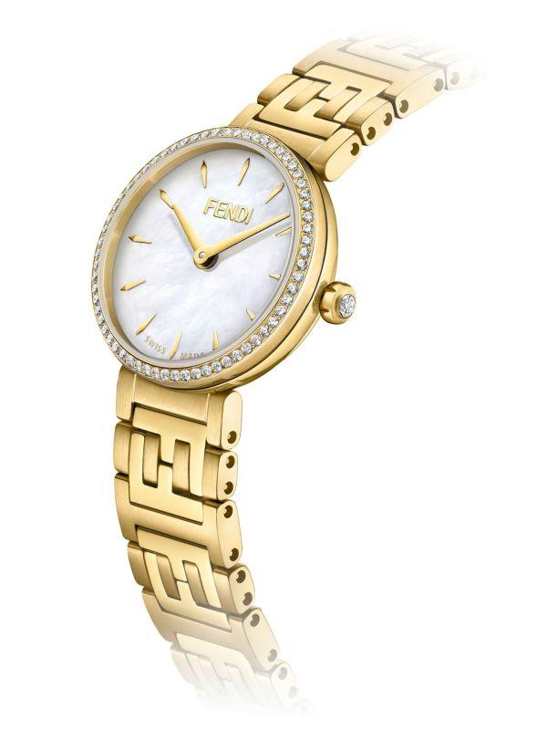 FENDI ゴールド ブレスレット時計 Shop IP Yellow Goldtone & 0.16 TCW Diamond Bracelet Watch/19MM on