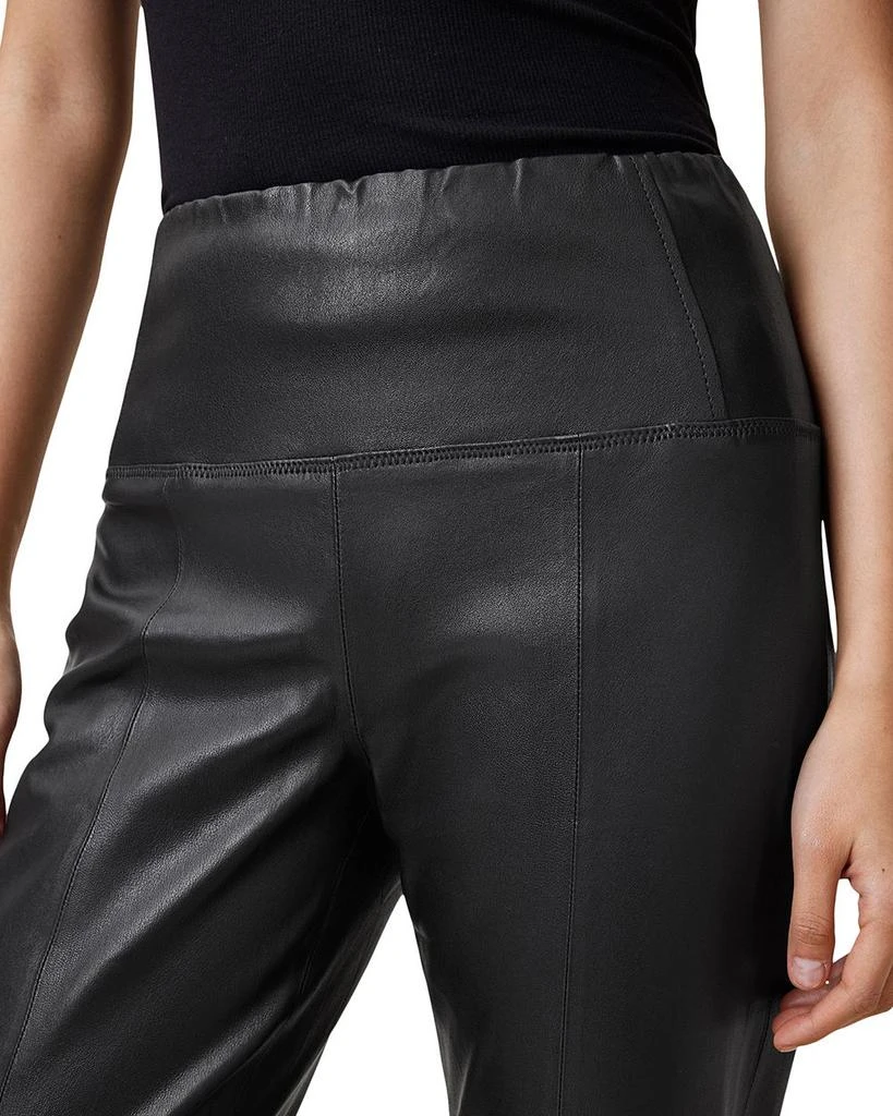 ALL SAINTS Cora Leather Flare Pants 4