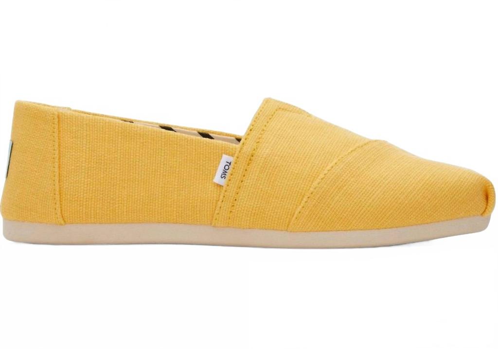 TOMS Women
s Heritage Canvas Alpargata Espadrille In Golden Yellow