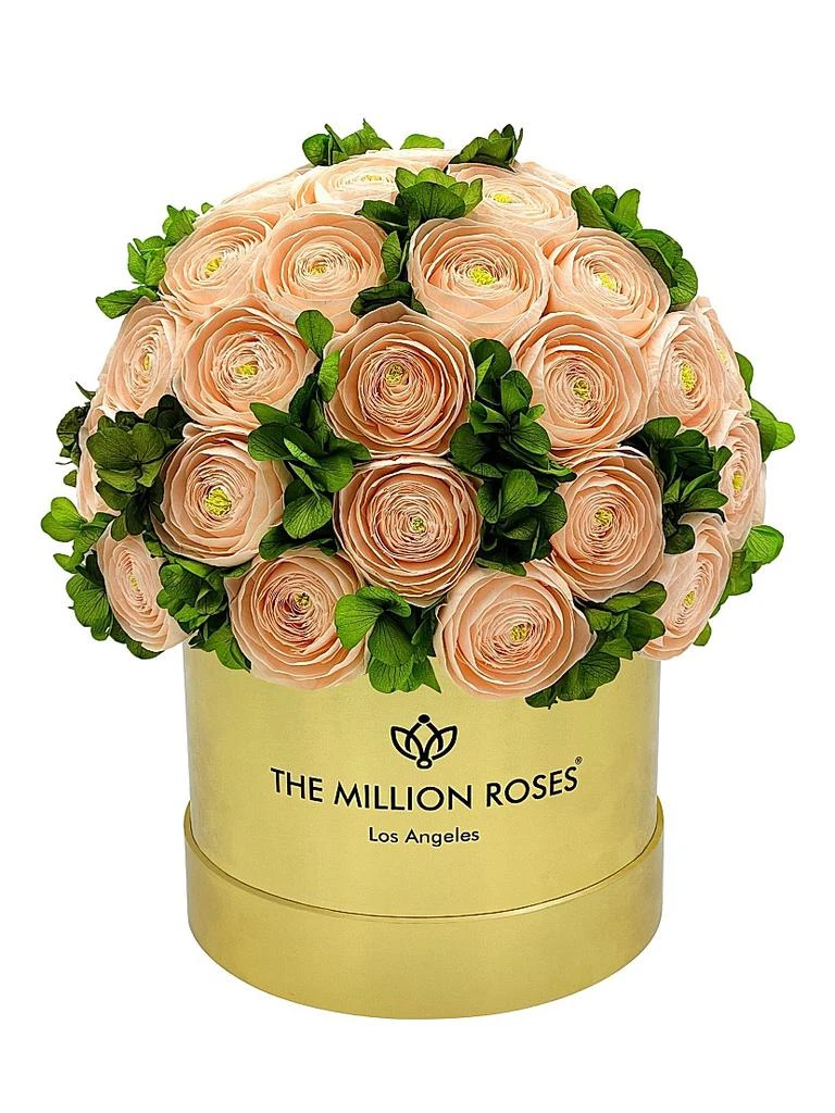 The Million Roses Classic Mirror Box Of Persian Buttercups And Hydrangeas