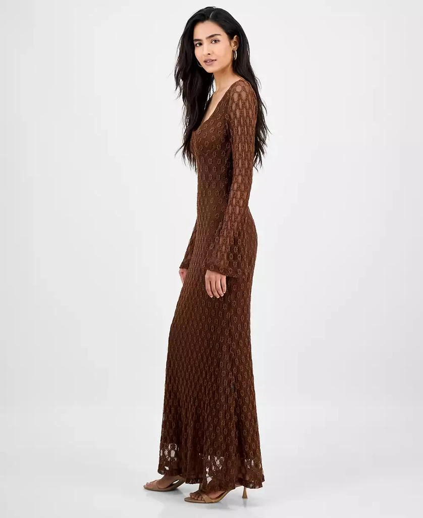 chinese dress ladies Ivonne Lace Trim V-Neck Maxi Dress Black– Selfie Leslie main image 1