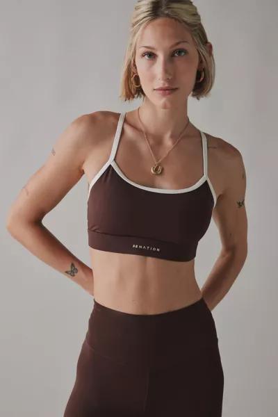 P.E Nation P.E Nation Signature Mahogany Sports Bra