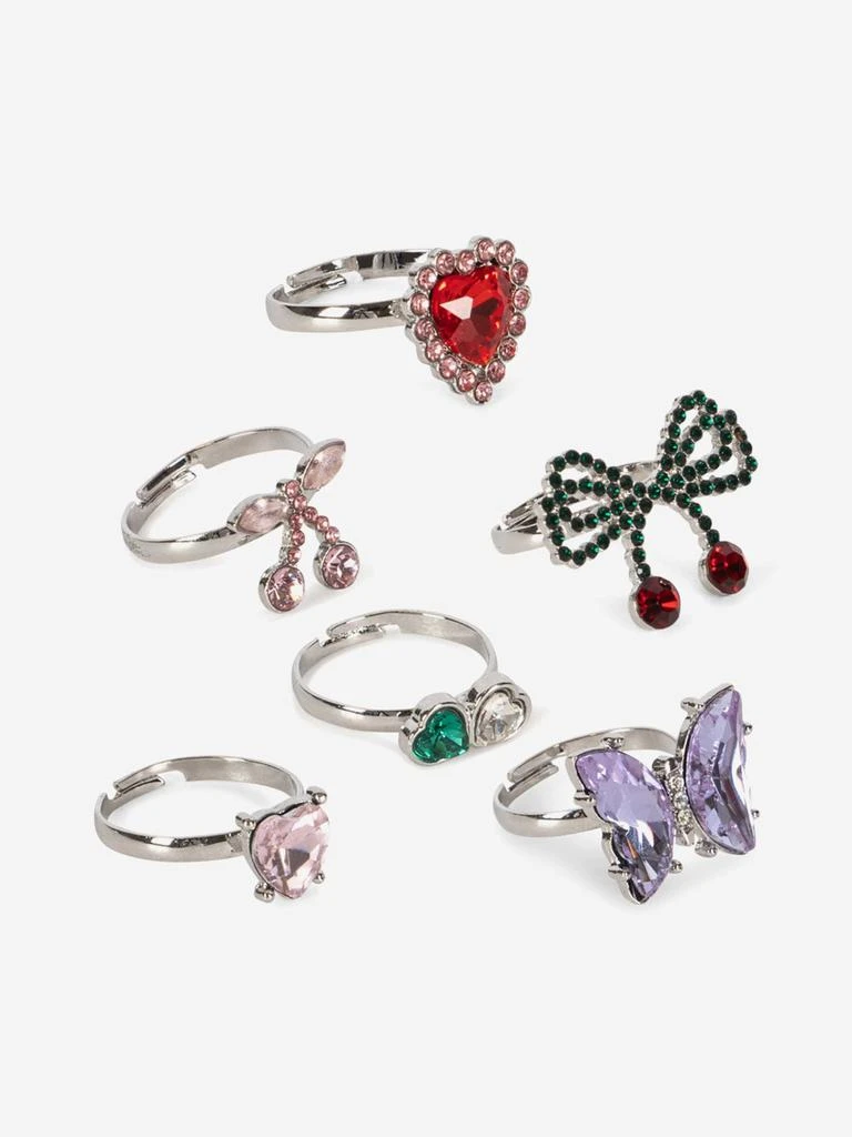 Konges Slojd Girls Dreamy Ring Set (14 Pieces) in Multicolour 3