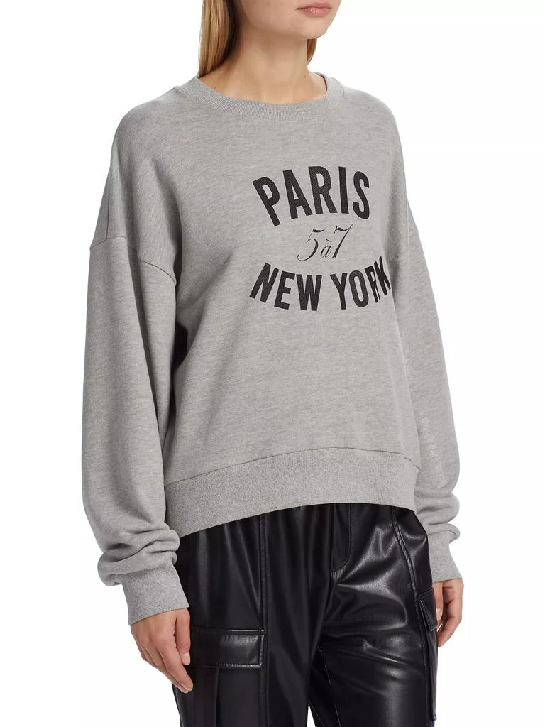 Cinq à Sept Brandy Graphic Cotton Sweatshirt 4