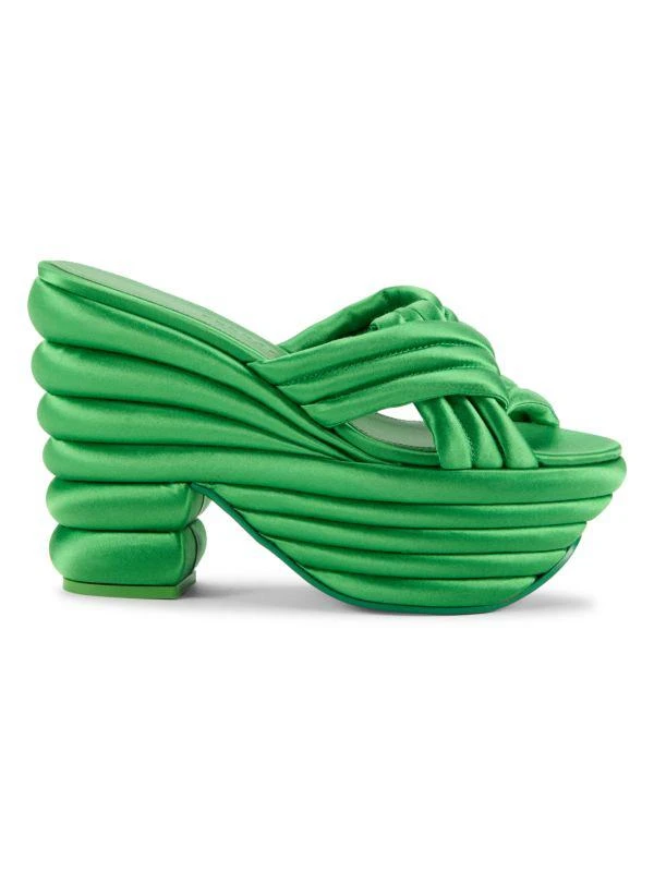 Salvatore Ferragamo 50MM Textured Platform Sandals 1