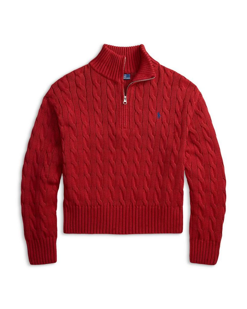 Ralph Lauren Quarter Zip Cable Knit Sweater 6