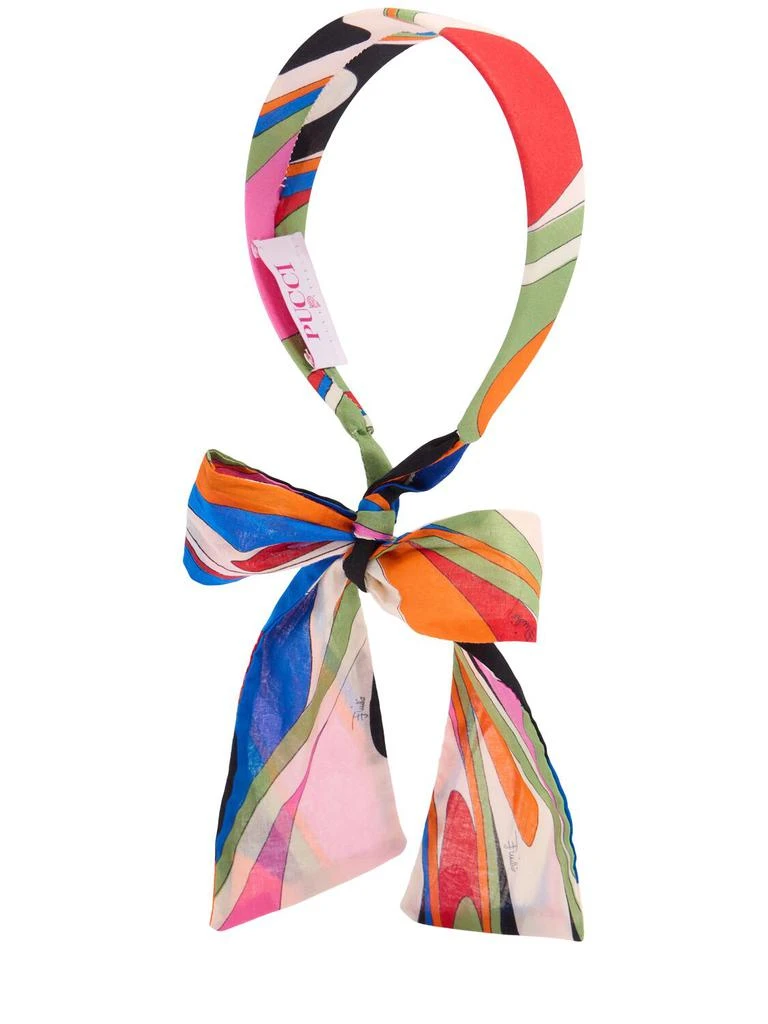 PUCCI Printed Viscose Headband W/bow 1