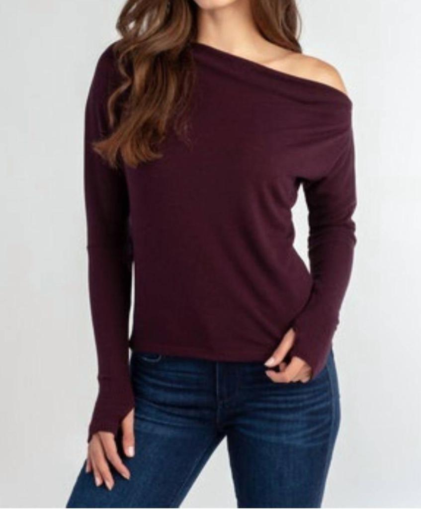 Red Haute One Shoulder Top