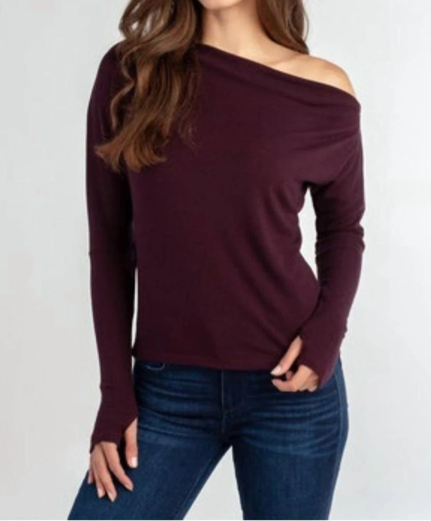 Red Haute One Shoulder Top 1