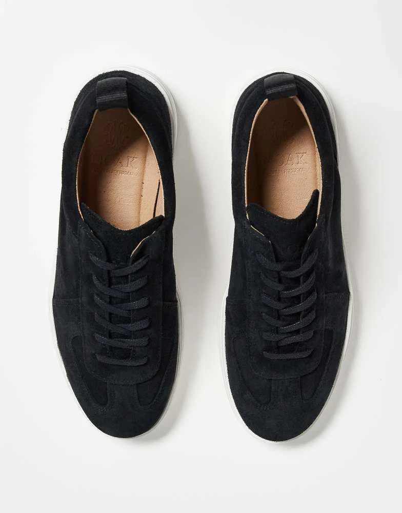 Noak NOAK made in Portugal trainers in black suede and leather with white sole 5