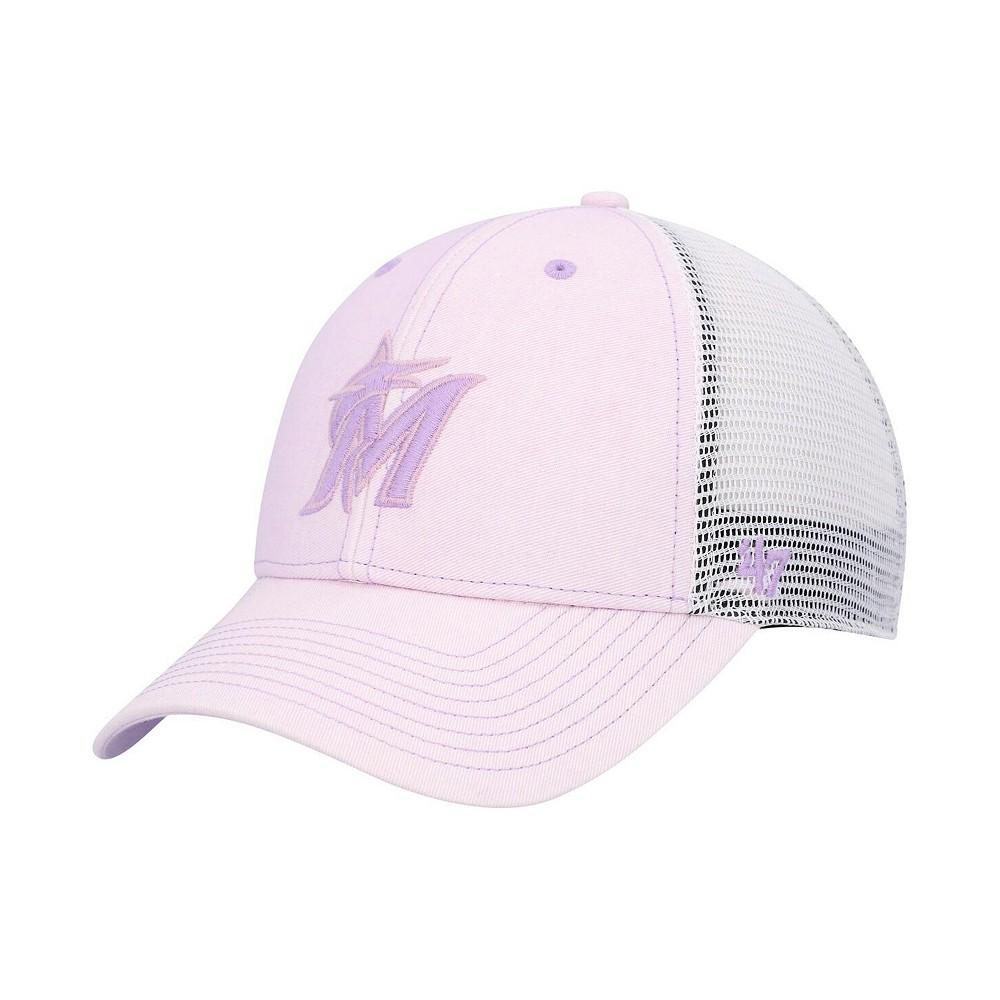 '47 Brand Women's Purple Miami Marlins Haze MVP Trucker Snapback Hat