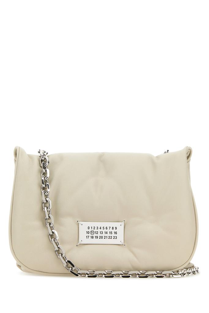 ショルダーバッグ・ポシェット Maison Margiela Chalk Nappa Leather Small Glam Slam Flap Cro MAISON MARGIELA Chalk nappa leather small Glam Slam Flap