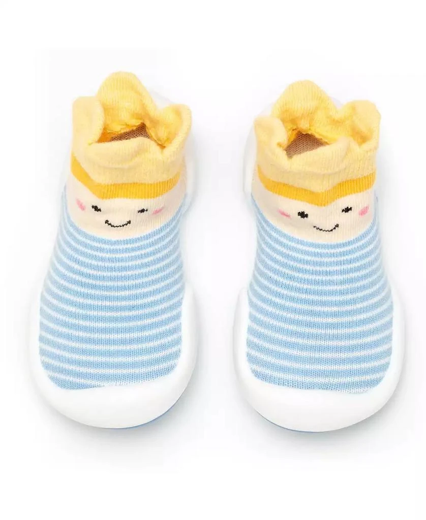 Komuello Infant Boys Breathable Washable Non-Slip Sock Shoes Crown Prince 4