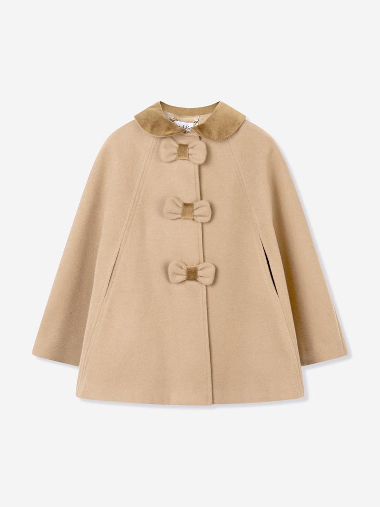 Sarah Louise Girls Cape in Beige