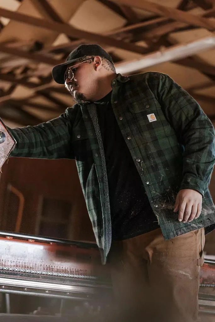 Carhartt Carhartt Men
s Flannel Sherpa Lined Shirt Jacket 12