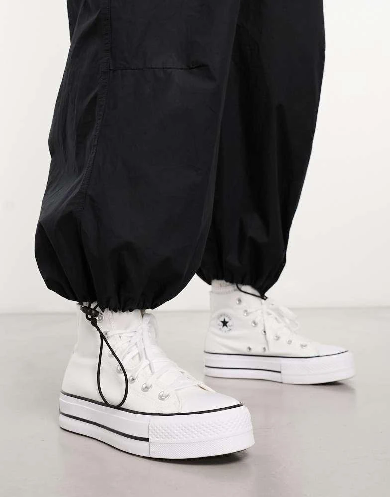 Converse Converse Chuck Taylor All Star Lift Hi platform trainers in white