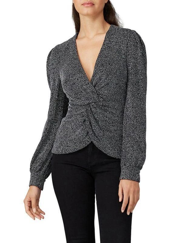 Jonathan Simkhai Glitter Twist Front Top 1