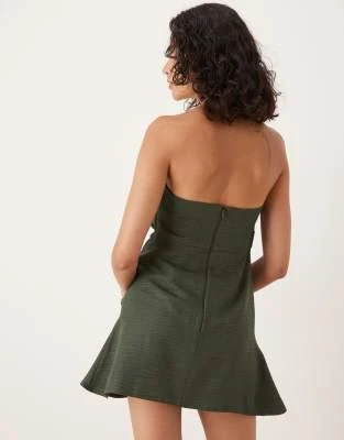 green emerald velvet dress Leo Beaded Mini Dress main image 0