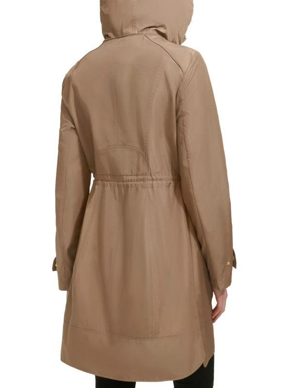 Cole Haan Packable Drawcord Longline Rain Jacket 2