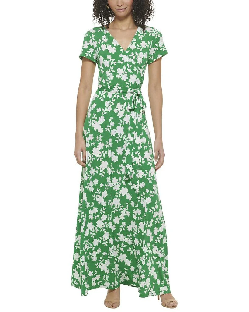 Printed Ity Wrap Maxi Dress  On Sale Now with Up to 58% Off | Discover  Exclusive Deals & Savings at BeyondStyle  Authentic Eliza J women|clothing| dresses with Limited-Time Discounts, Free Shipping,