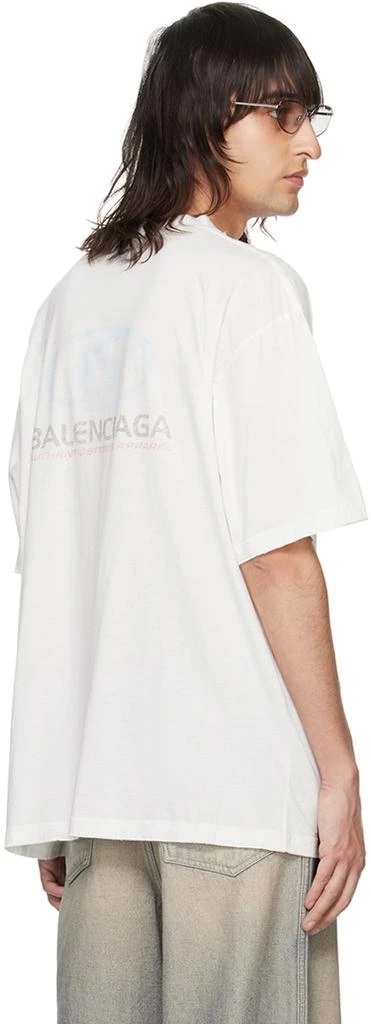 Balenciaga White Surfer T-Shirt 3