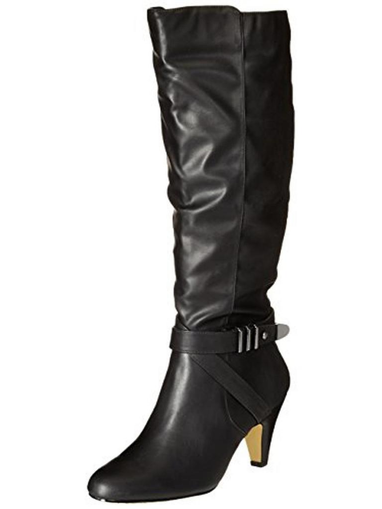 Bella Vita Tanner II Plus WC Womens Faux Leather Knee-High Harness Boots