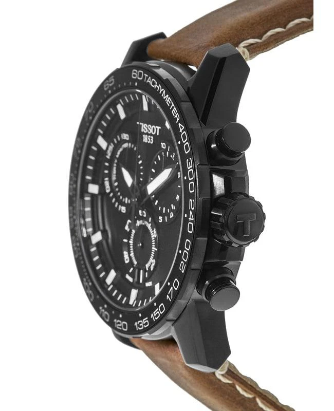 Tissot Tissot Supersport Chrono Black Dial Leather Strap Men's Watch T125.617.36.051.01 3
