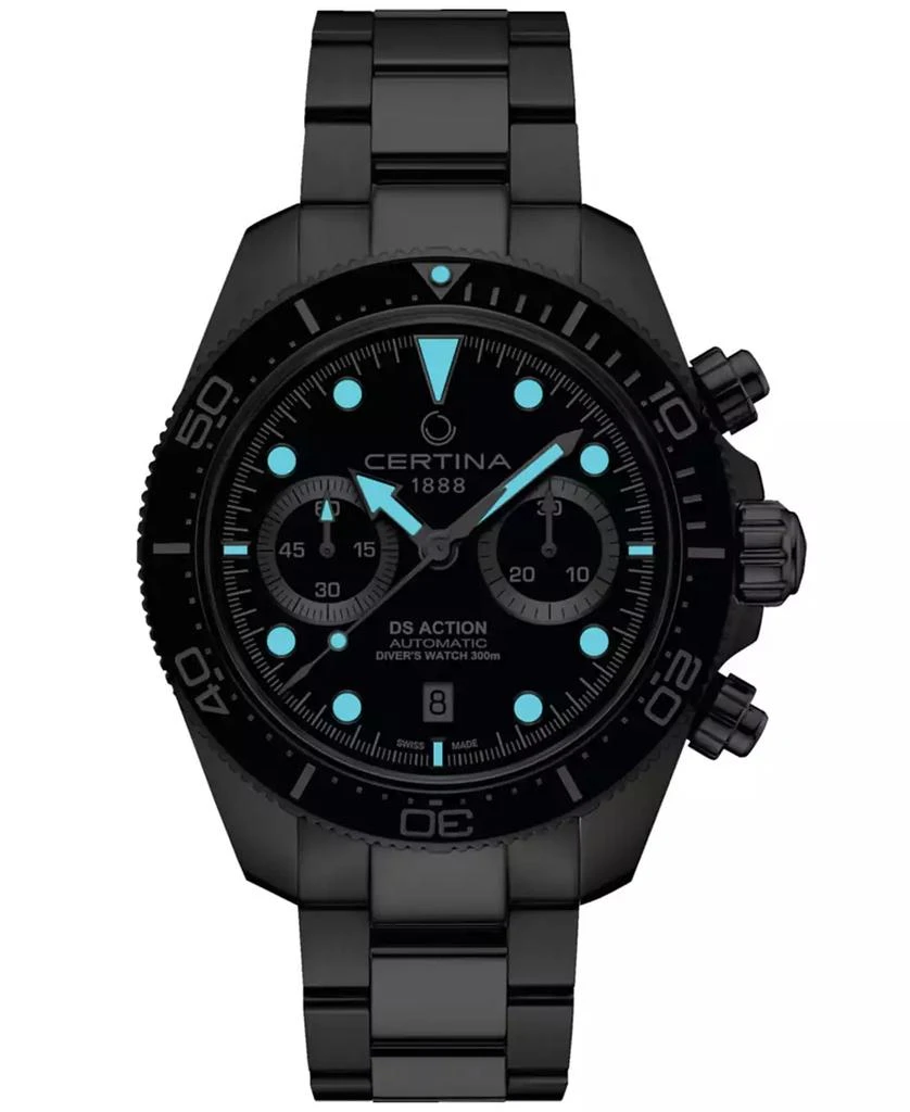 Certina Men
s Swiss Automatic Chronograph DS Action Stainless Steel Bracelet Watch 45mm 5