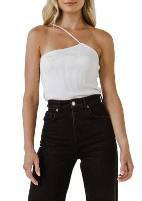 Grey Lab Lab One Shoulder Top 1