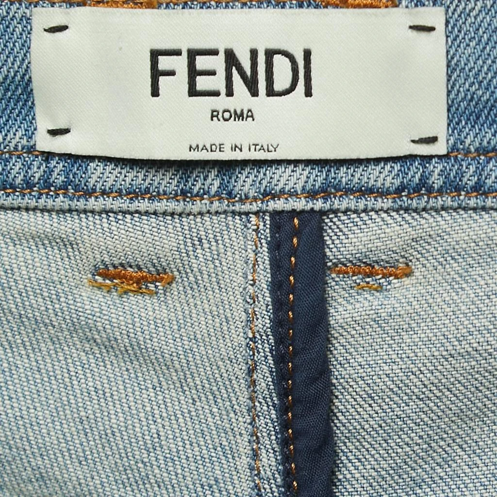 Fendi Fendi Blue Denim I Love Karl Boyfriend Jeans M Waist 34" 4