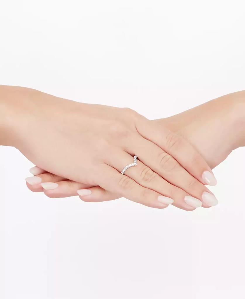 Grown With Love IGI Certified Lab Grown Chevron Band (1/2 ct. t.w.) in 14k White or Yellow Gold